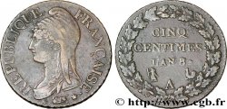 Cinq centimes Dupré, grand module 1800 Paris F.115/88 TTB48 
