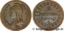 2 décimes Dupré 1796 Paris F.145/1 TTB45 