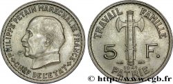 5 francs Pétain 1941  F.338/2 AU55 