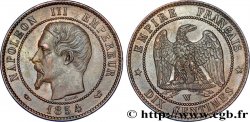 Dix centimes Napoléon III, tête nue 1854 Lille F.133/18 TTB50 