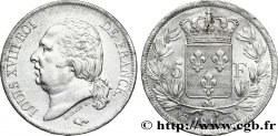 5 francs Louis XVIII, tête nue 1816 Toulouse F.309/9