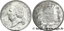 5 francs Louis XVIII, tête nue 1824 Rouen F.309/89