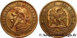 Dix centimes Napoléon III, tête nue, satirique 1870 Paris F.133/- var.