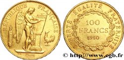 100 francs or Génie, tranche inscrite en relief Liberté Égalité Fraternité 1910 Paris F.553/4
