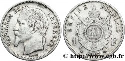 1 franc Napoléon III, tête laurée 1867 Strasbourg F.215/7