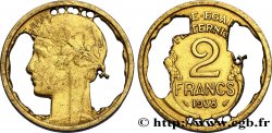 Découpé de 2 francs Morlon 1938  F.268/11 var.