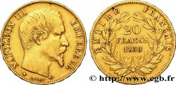 20 francs or Napoléon III, tête nue 1858 Strasbourg F.531/14