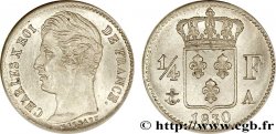 1/4 franc Charles X 1830 Paris F.164/39 SPL64 