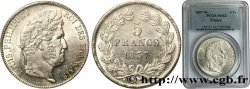 5 francs IIe type Domard 1837 Lille F.324/67 SUP62 PCGS