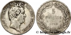5 francs type Tiolier avec le I, tranche en creux 1830 Nantes F.315/12