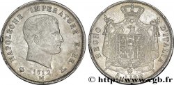 5 lire Napoléon Empereur et Roi d’Italie, 2ème type, tranche en creux 1812 Milan M.226 