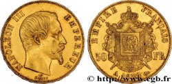 50 francs or Napoléon III, tête nue 1858 Paris F.547/5