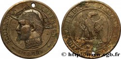 Dix centimes Napoléon III, tête nue, satirique pour le Général Boulanger 1888 Marseille F.133/- var.