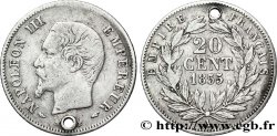 20 centimes Napoléon III, tête nue 1855 Paris F.148/3 TB 