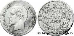20 centimes Napoléon III, tête nue 1860 Strasbourg F.148/16