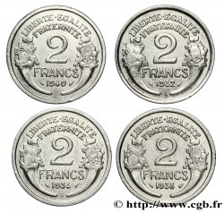 Lot de quatre pièces de 2 francs Morlon nickelé -  F.268/-