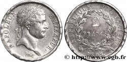 2 francs Napoléon Ier tête laurée, République française 1808 Paris F.254/4 TTB53 
