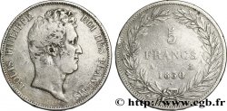 5 francs type Tiolier sans le I, tranche en relief 1830 Paris F.314/1