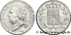 5 francs Louis XVIII, tête nue 1819 Rouen F.309/41