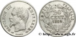 20 centimes Napoléon III, tête nue 1860 Paris F.148/13
