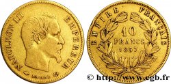 10 francs or Napoléon III, tête nue, grand module 1857 Paris F.506/4