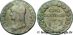 Cinq centimes Dupré, grand module 1800 Metz F.115/102