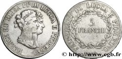 5 franchi, moyens bustes 1807 Florence M.437 