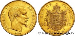 50 francs or Napoléon III, tête nue 1855 Paris F.547/1