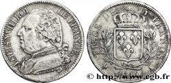 5 francs Louis XVIII, buste habillé 1814 Paris F.308/1