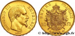 50 francs or Napoléon III, tête nue 1855 Paris F.547/1