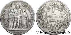 5 francs Union et Force, Union serré, avec glands intérieurs et gland extérieur 1798 Paris F.288/45