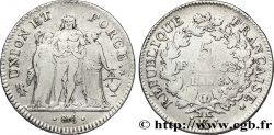 5 francs Union et Force, Union desserré, avec glands intérieurs et gland extérieur 1800 Bordeaux F.291/32