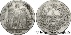 5 francs Union et Force, Union serré, seulement gland extérieur 1798 Bayonne F.288/68