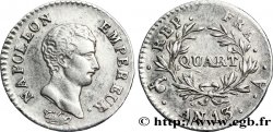 Quart (de franc) Napoléon Empereur, Calendrier révolutionnaire 1805 Paris F.158/8