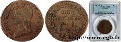 Cinq centimes Dupré, grand module 1799 Lille F.115/76 AU53 PCGS