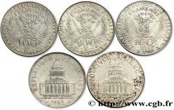 Lot de cinq faux de 100 francs - - F.451/- var.