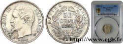 50 centimes Napoléon III, tête nue 1860 Paris F.187/12