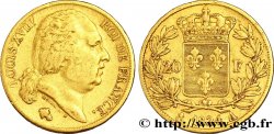 20 francs or Louis XVIII, tête nue 1824 Paris F.519/31