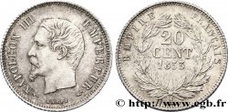 20 centimes Napoléon III, tête nue 1853 Paris F.148/1