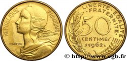 50 centimes Marianne, col à 3 plis 1962 Paris F.197/2