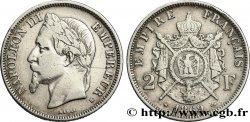 2 francs Napoléon III, tête laurée 1869 Strasbourg F.263/11