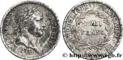 Demi-franc Napoléon Ier tête laurée, République française 1808 Strasbourg F.177/4