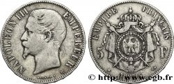 5 francs Napoléon III, tête nue 1855 Strasbourg F.330/4
