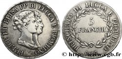 5 franchi, moyens bustes 1807 Florence M.437 