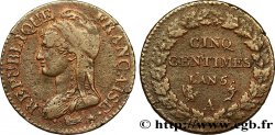 Cinq centimes Dupré, grand module 1797 Paris F.115/1