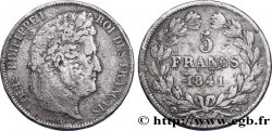 Faux de 5 francs IIe type Domard 1841 Lille F.324/94 var.