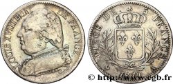 5 francs Louis XVIII, buste habillé 1814 Paris F.308/1