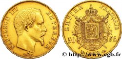 50 francs or Napoléon III, tête nue 1859 Strasbourg F.547/8