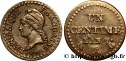 Un centime Dupré, 7 normal 1799 Paris F.100/15
