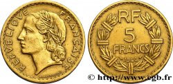 5 francs Lavrillier, bronze-aluminium 1946 Castelsarrasin F.337/8